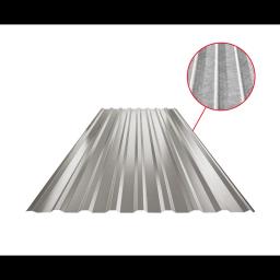 Trapez dachowy z przetłoczeniem TR 18A SQ (sound – aqua)  - Aluminium powlekane  - Srebrny ciemny  -  Obraz 1