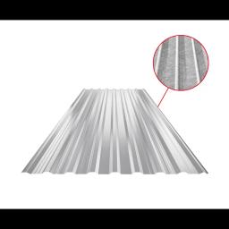 Trapez dachowy z przetłoczeniem TR 18A+ SQ (sound – aqua)  - Aluminium powlekane  - Srebrny  -  Obraz 1