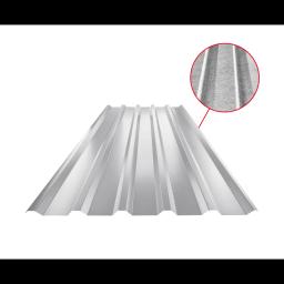 Trapez dachowy TR 35A SQ (sound – aqua)  - Aluminium powlekane  - Srebrny  -  Obraz 1