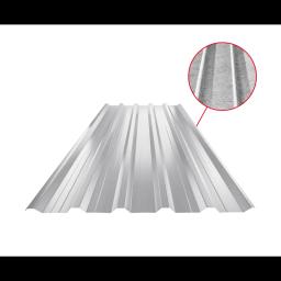 Trapez dachowy z przetłoczeniem TR 35A+ SQ (sound – aqua)  - Aluminium powlekane  - Srebrny  -  Obraz 1