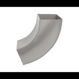 Kolano kwadratowe 72°  - Aluminium powlekane  - Srebrny ciemny  -  Obraz 2