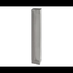 Rura spustowa kwadratowa  [s=0,70]  - Aluminium powlekane  - Srebrny ciemny  -  Obraz 1