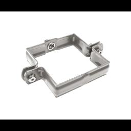 Obejma rury kwadratowa M10  - Aluminium powlekane  - Srebrny ciemny  -  Obraz 1