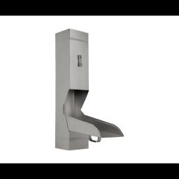 Rewizja rury spustowej kwadratowa  - Aluminium powlekane  - Srebrny ciemny  -  Obraz 1