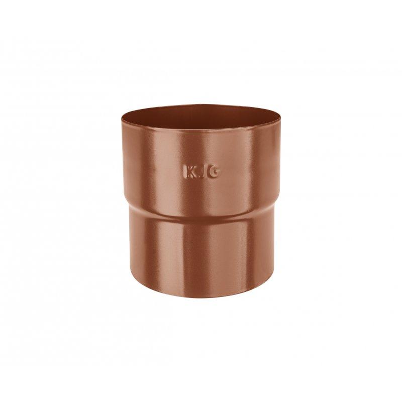 Łącznik rury spustowej mufa - Ocynkowana stal powlekana - Ceglasty - Obraz