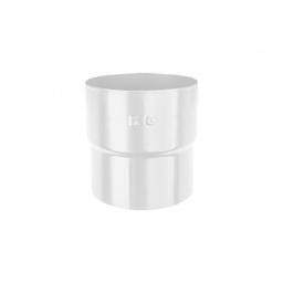 Łącznik rury spustowej mufa - Ocynkowana stal powlekana - Szaro biały - Obraz 1