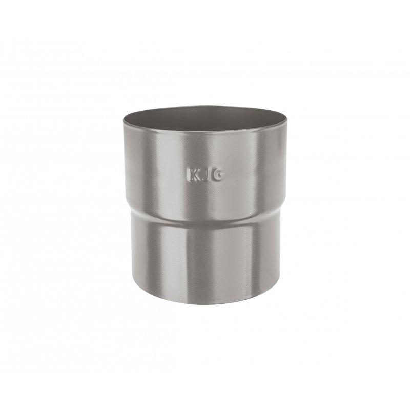 Łącznik rury spustowej mufa  - Ocynkowana stal powlekana  - Srebrny ciemny – P.20  -  Obraz