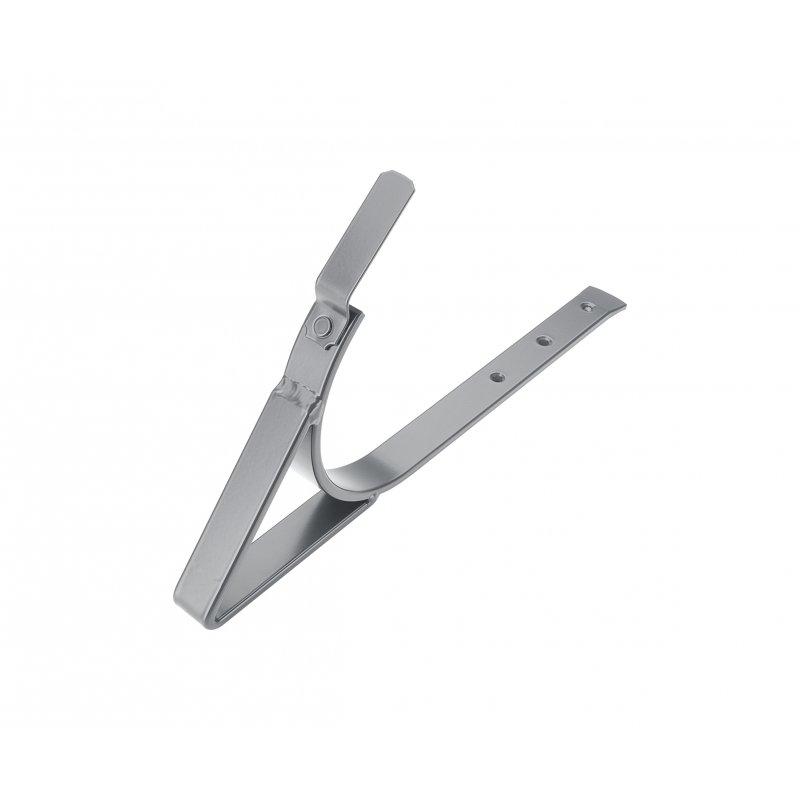 Hak do rynny leźącej z podparciem  - Aluminium powlekane  - Jasnoszary  -  Obraz