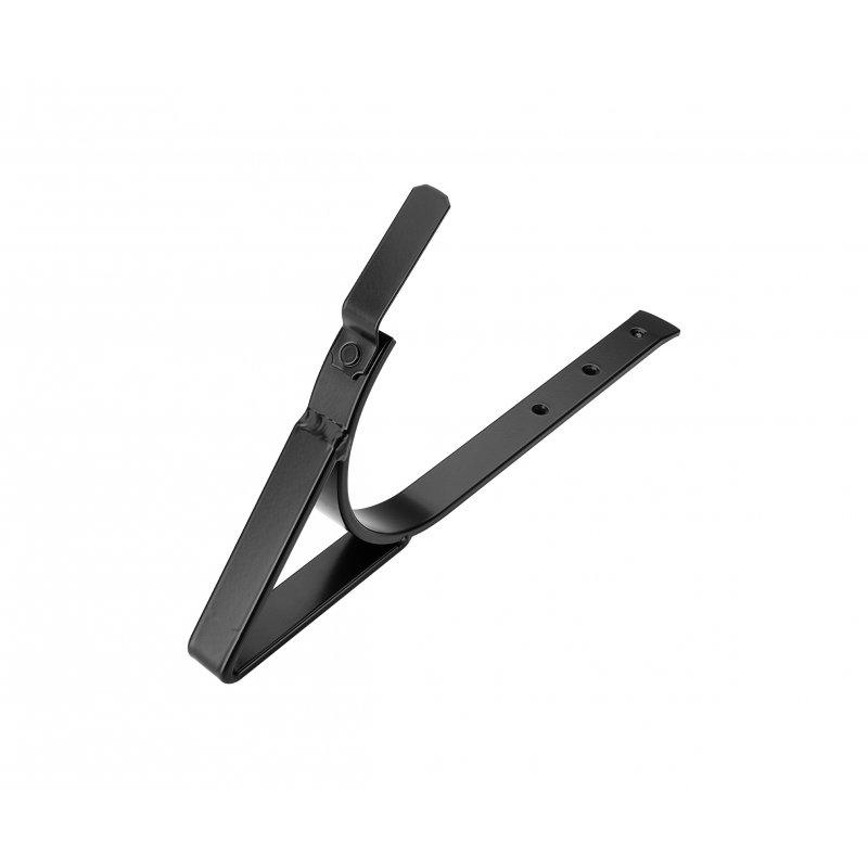 Hak do rynny leźącej z podparciem  - Aluminium powlekane  - Czarny  -  Obraz