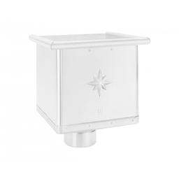 Kosz zlewowy kubiczny - Aluminium powlekane - Biały - Obraz 1