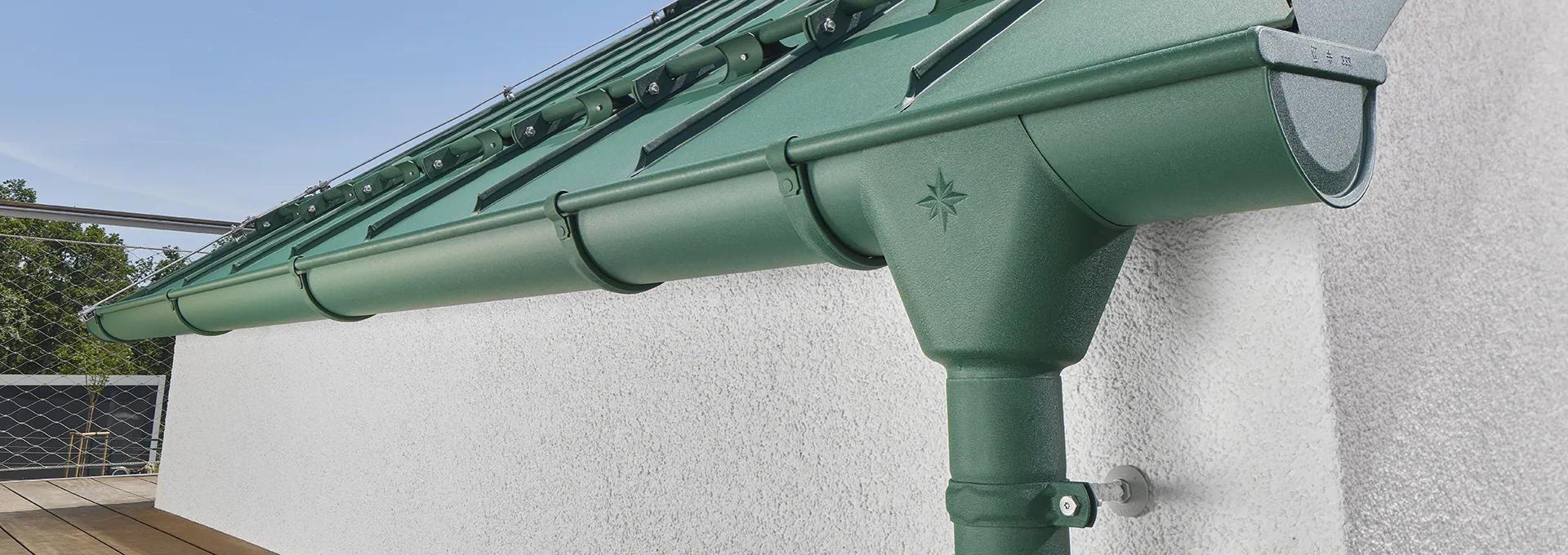 Obraz Półokrągły system rynnowy