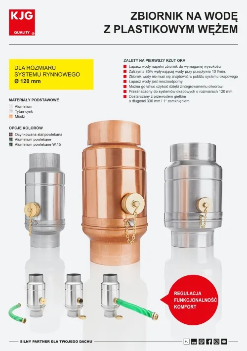 Zbiornik na wodę z plastikowym wężem