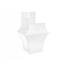 Wylot kwadratowy - Ocynkowana stal powlekana - Szaro biały - Obraz 1