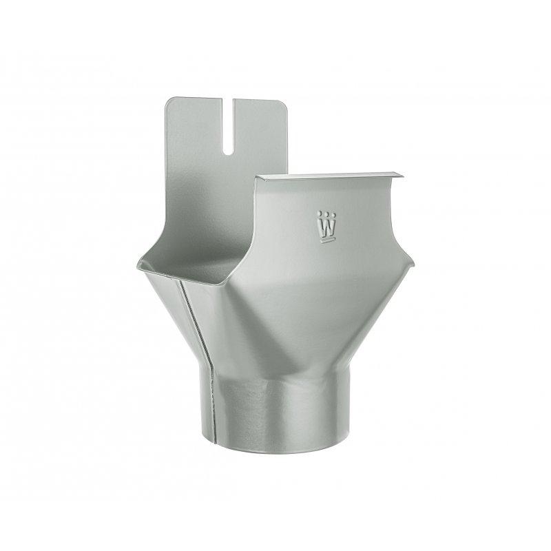 Wylot kwadrat/okrągły - Aluminium powlekane - Cynkowo szary - Obraz