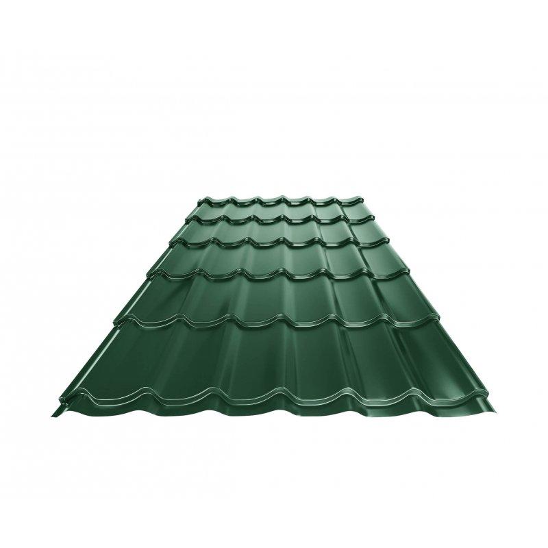 Blachodachówka UNI 1 - Ocynkowana stal powlekana - Zielony mech - Obraz