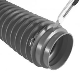 Wąż z zaciskiem 65 cm/15 żebrowany - PVC - Obraz 2