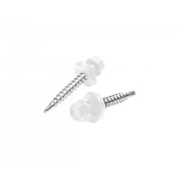 Wkręt farmerski stal ocynkowana - Ocynkowana stal powlekana - Szaro biały - Obraz 1