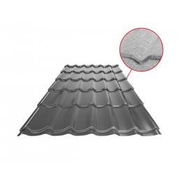 Blachodachówka UNI 1 SQ (sound – aqua) - Aluminium powlekane - Antracyt - Obraz 1