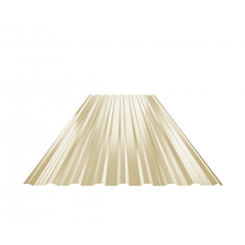 Trapez dachowy z przetłoczeniem TR 18A+ - Ocynkowana stal powlekana - Kość słoniowa - Obraz