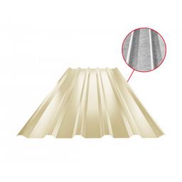 Trapez dachowy TR 35A SQ (sound – aqua) - Ocynkowana stal powlekana - Kość słoniowa - Obraz 1