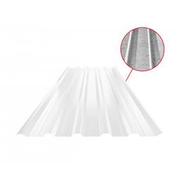 Trapez dachowy z przetłoczeniem TR 35A+ SQ (sound – aqua) - Ocynkowana stal powlekana - Biały - Obraz 1