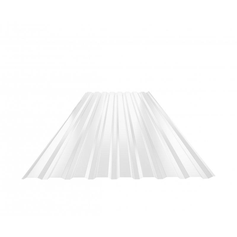 Trapez elewacyjny TR 18B - Ocynkowana stal powlekana - Biały - Obraz