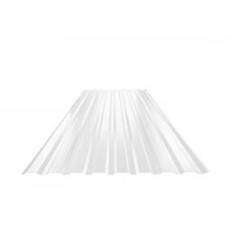 Trapez elewacyjny TR 18B - Ocynkowana stal powlekana - Biały - Obraz 1