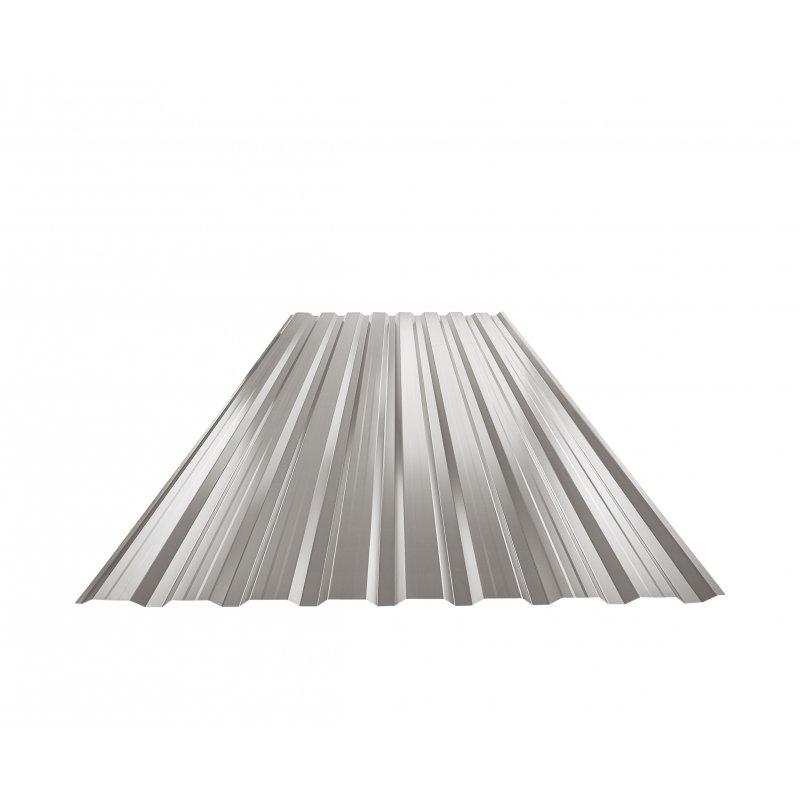 Trapez elewacyjny z przetłoczeniem TR 18B+ - Ocynkowana stal powlekana - Srebrny ciemny - Obraz