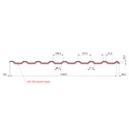 Trapez dachowy z przetłoczeniem TR 18A SQ (sound – aqua) - Ocynkowana stal powlekana
MATT - Testa di Moro MATT - Obraz 2