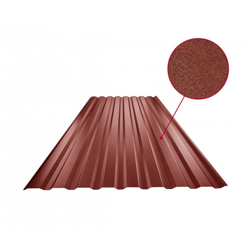 Trapez elewacyjny TR 18B - Ocynkowana stal powlekana
MATT MARCEGAGLIA - Czerwony MATT - Obraz