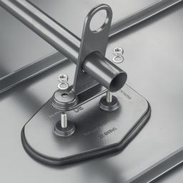 Płytka na rurę 2 otwory - Aluminium - Natur - Obraz 2