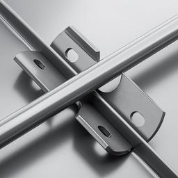 Zacisk łapacza śniegu na rąbek stojący - Aluminium – Natur - Ocynkowana stal powlekana – Trawa zielona - Obraz 2