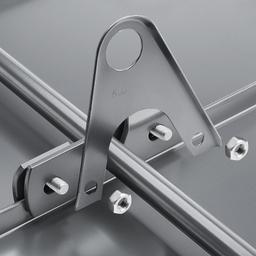 Przedłużka do uchwytu rury łapacza śniegu dla rąbka stojącego - Aluminium – Natur - Ocynkowana stal powlekana – Antracyt - Obraz 3