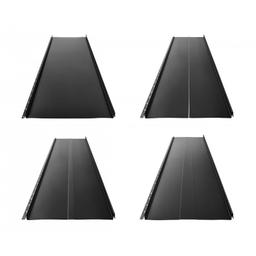 Panel dachowy CLICK 205 P, R, T25, T58 - Ocynkowana stal powlekana - Czarny - Obraz 1