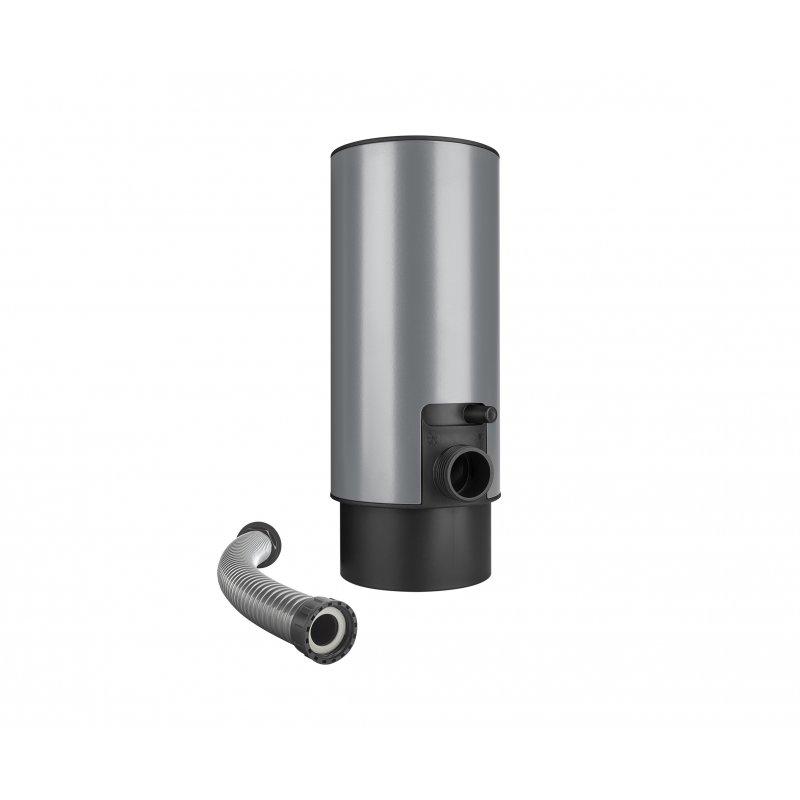 Łapacz wody z wężem i przyciskiem - Aluminium powlekane - Jasnoszary - Obraz