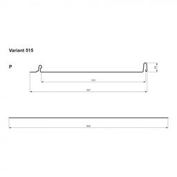 Panel dachowy CLICK 515 P - Ocynkowana stal powlekana
STUCCO - Antracyt STUCCO - Obraz 2
