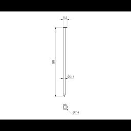 Gwoździe gładkie do gwoździarki gazowej - Stal - Obraz 2