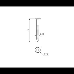 Gwoździe nierdzewne HAFTE do gwoździarki gazowej - Stal nierdzewna - A2 - Obraz 2