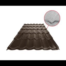 Blachodachówka UNI 1 SQ (sound – aqua) - Ocynkowana stal powlekana - Ciemno brazowy ČOKO - Obraz 1