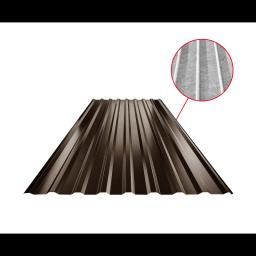 Trapez dachowy TR 18A SQ (sound – aqua) - Ocynkowana stal powlekana - Ciemno brazowy ČOKO - Obraz 1