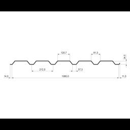 Trapez elewacyjny TR 35B - Aluzink - Natur - Obraz 2