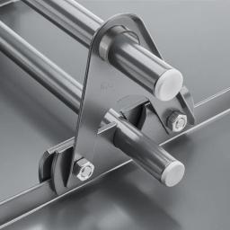 Przedłużka do uchwytu rury łapacza śniegu dla rąbka stojącego - Aluminium – Natur - Ocynkowana stal powlekana – Zielony mech - Obraz 4