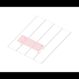 Stopień kominiarski-komplet 800 x 250 - Ocynkowana stal powlekana - Zielony mech - Obraz 3