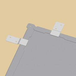 Haftka do dachówki kwadratowej stal nierdzewna - Stal nierdzewna - AISI 304 BA – lustrzany połysk - Obraz 2