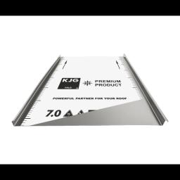 Profil FALZ z podwójnym rąbkiem stojącym - Ocynkowana stal powlekana - Srebrny ciemny - Obraz 1