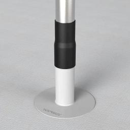 PVC Zamknięta tuleja okrągła - PVC - Szary - Obraz 2