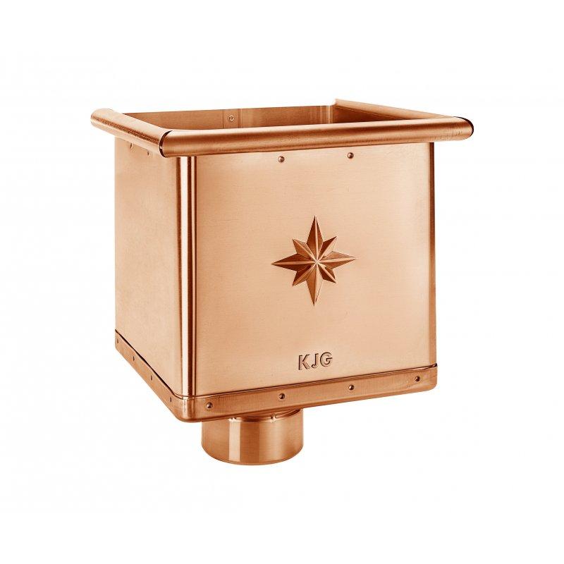 Kosz zlewowy kubiczny ekscentryczny - Miedź - Natur - Obraz