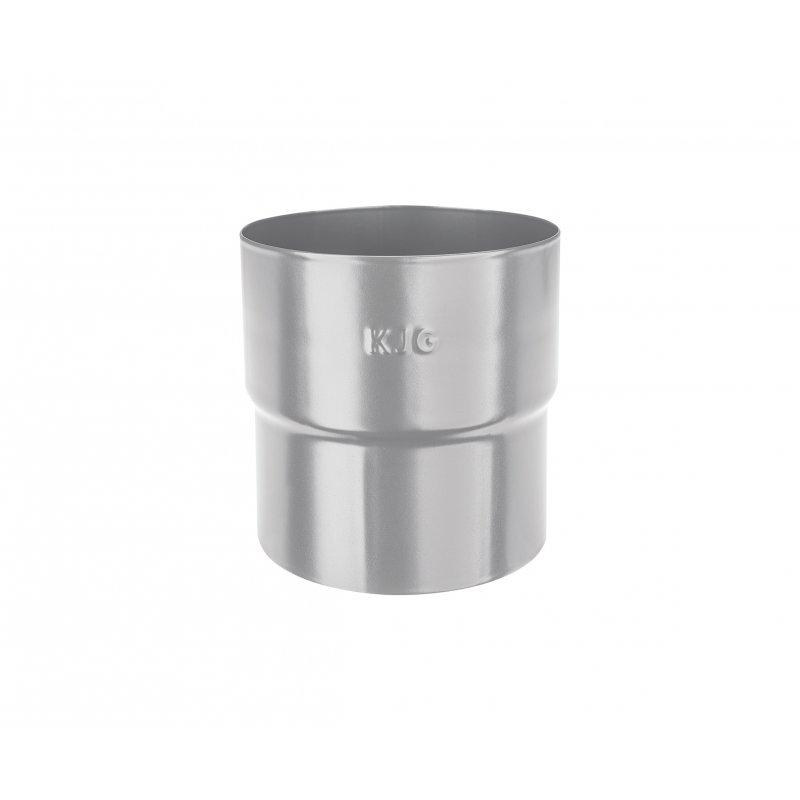 Łącznik rury spustowej mufa - Ocynkowana stal powlekana - Srebrny - Obraz